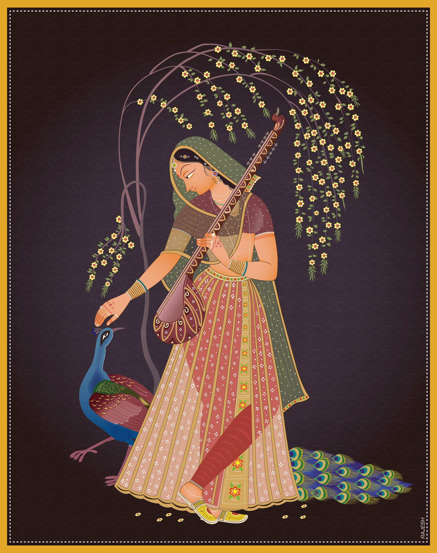 pin-by-hamida-gauba-on-mughal-vintage-arts-mysore-painting